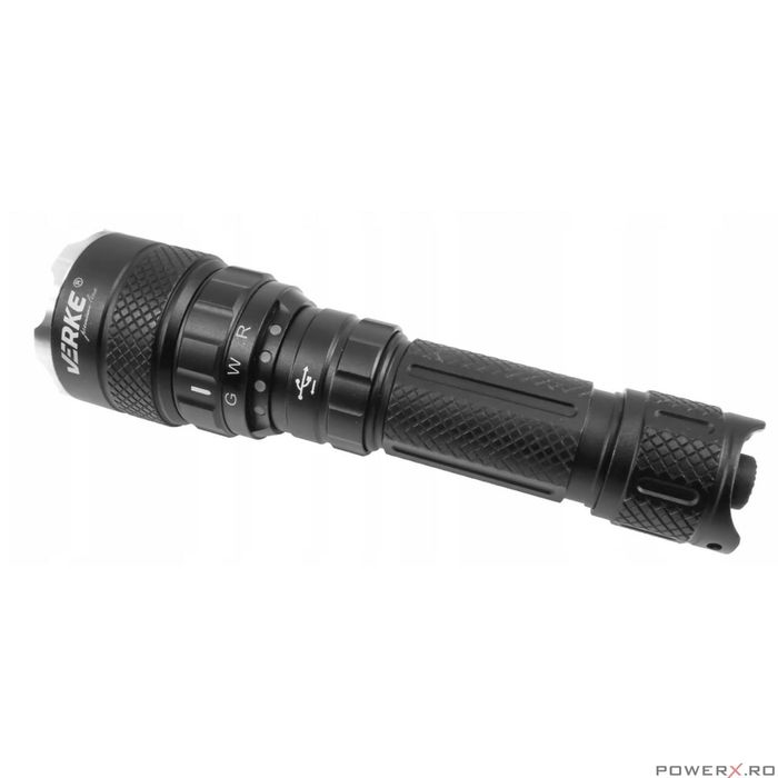 Lanterna din aluminiu, pentru iluminat, 1500 Lm 2000 Mah, Verke