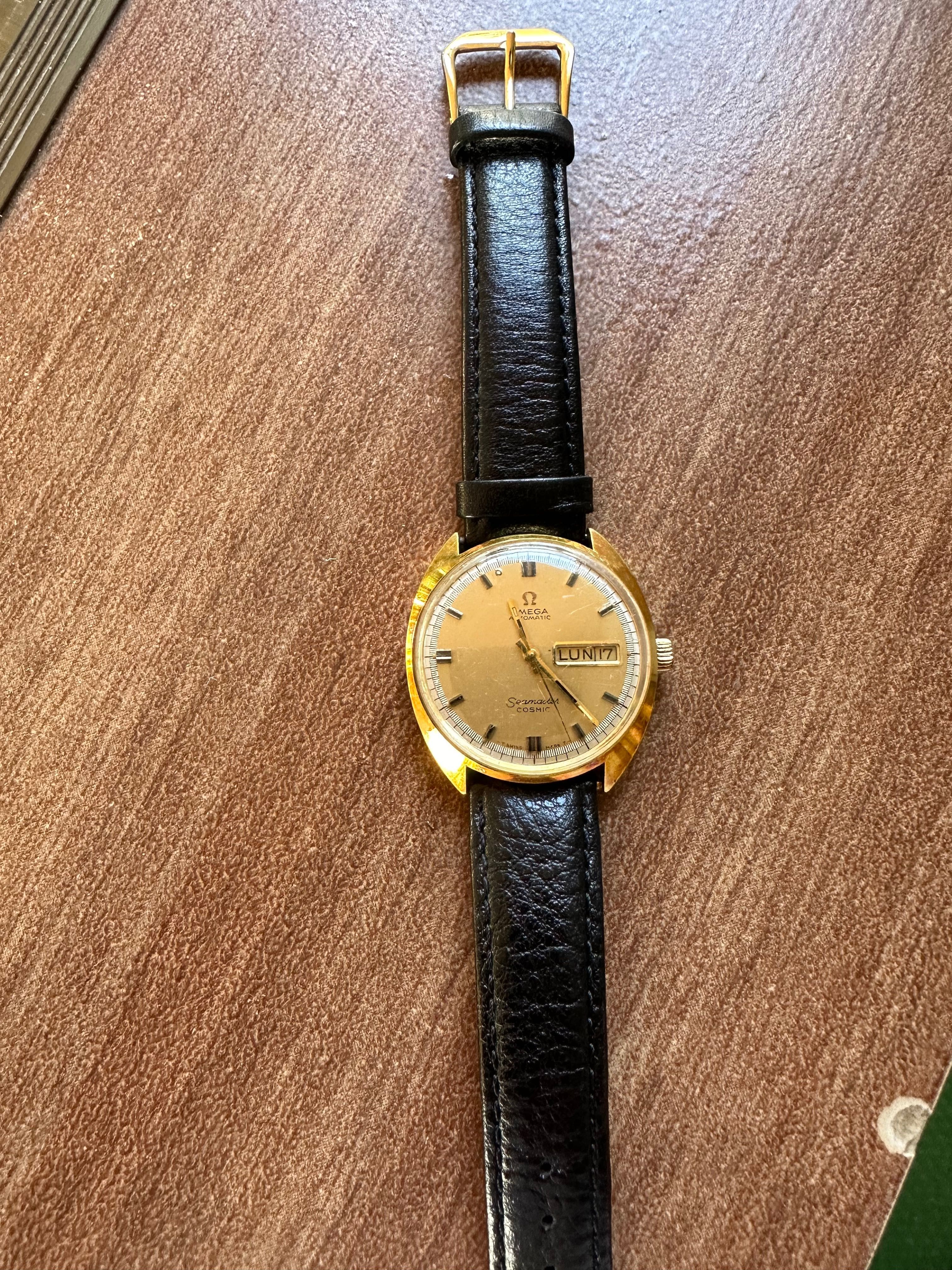 Омега мъжки часовник. Omega seamaster cosmic 70те.