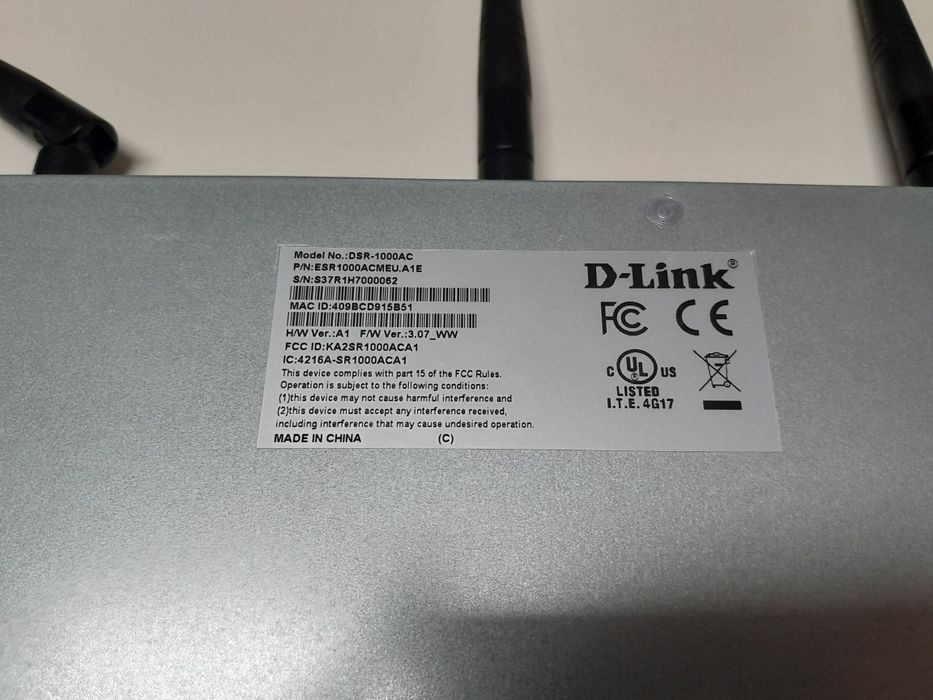 Router DLINK DSR 1000 AC