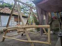 Balansoar lemn rotund, rustic