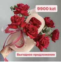 цветы доставка Астана букет роза розы клубника евробукеты Акция на роз