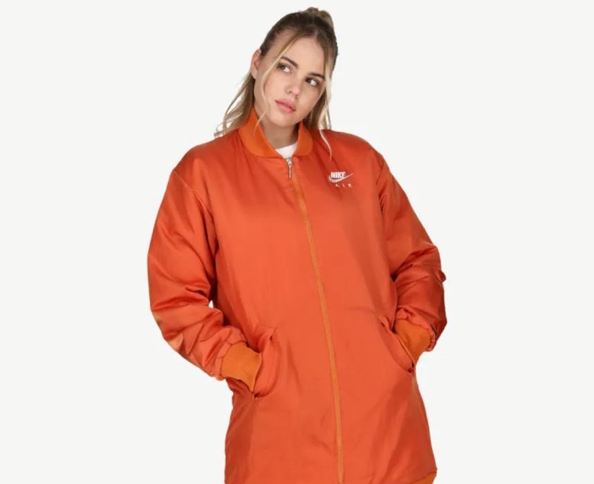Geaca bomber Nike Orange lunga !S Noua fără etichetă!