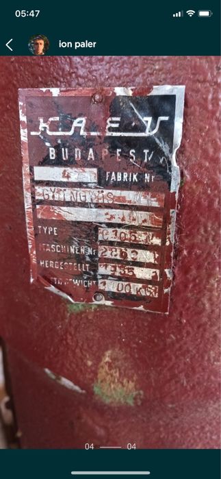 Stanta presa hidraulica piele