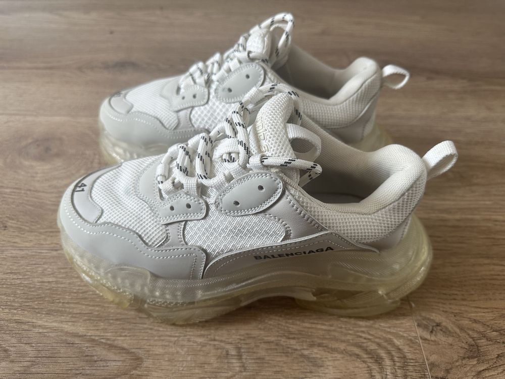 Adidasi/ sneakers  balenciaga triple s albi/white nr 41