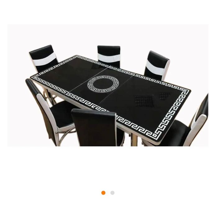 Masă modernă cu 6 scaune – NOUĂ, SIGILATĂ, NEFOLOSITĂ!