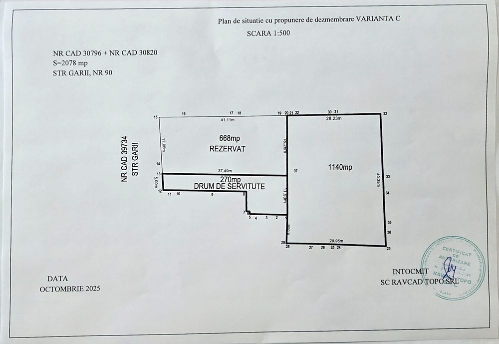 De Vânzare Loturi Teren Str Gării Nr 90