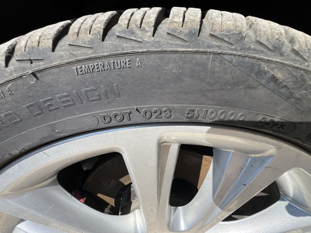 Set Jante 18 5x112 Skoda Octavia RS VRS Anvelope 225.40.18 M+S Noi