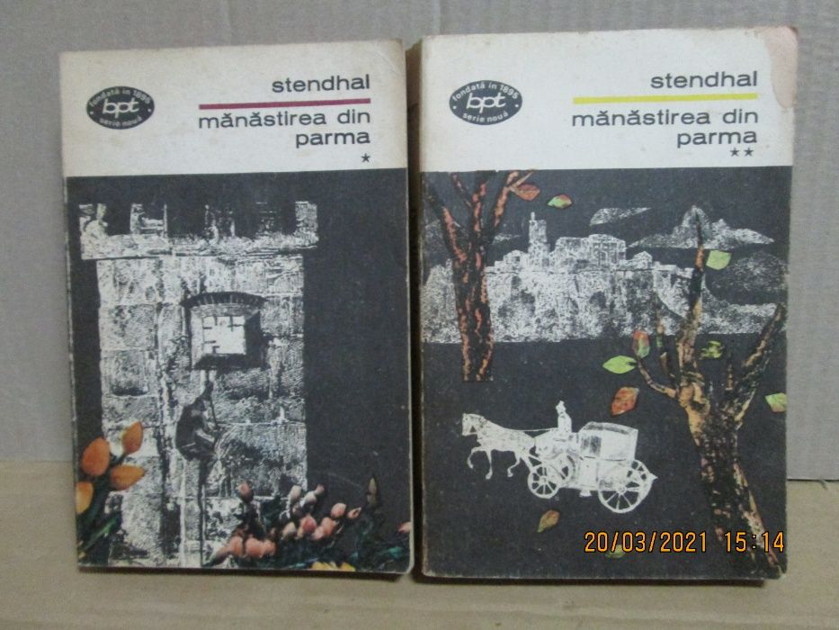 "Manastirea din Parma" - Stendhal - BPT - 2 vol - 1970