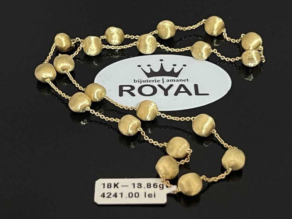 Bijuteria Royal CB : Colier damă aur 18K 750% 13,86 grame