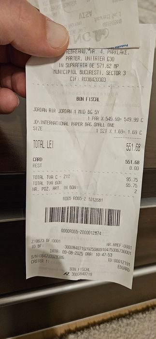 Air Jordan 1, marime 37.5