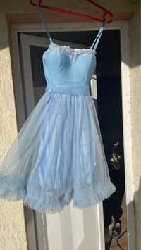 Синя кукленска рокля