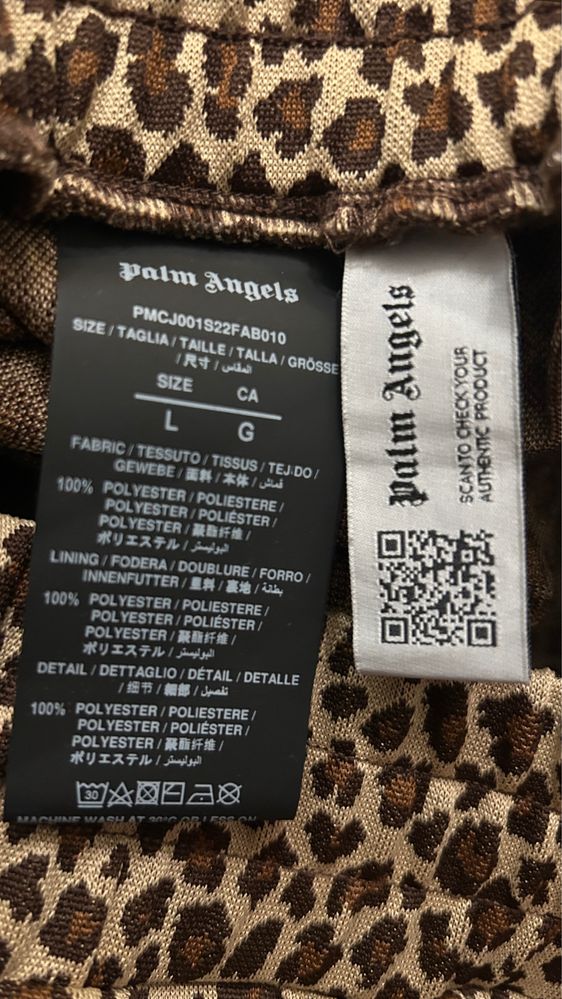 Pantaloni Palm Angels Leopard