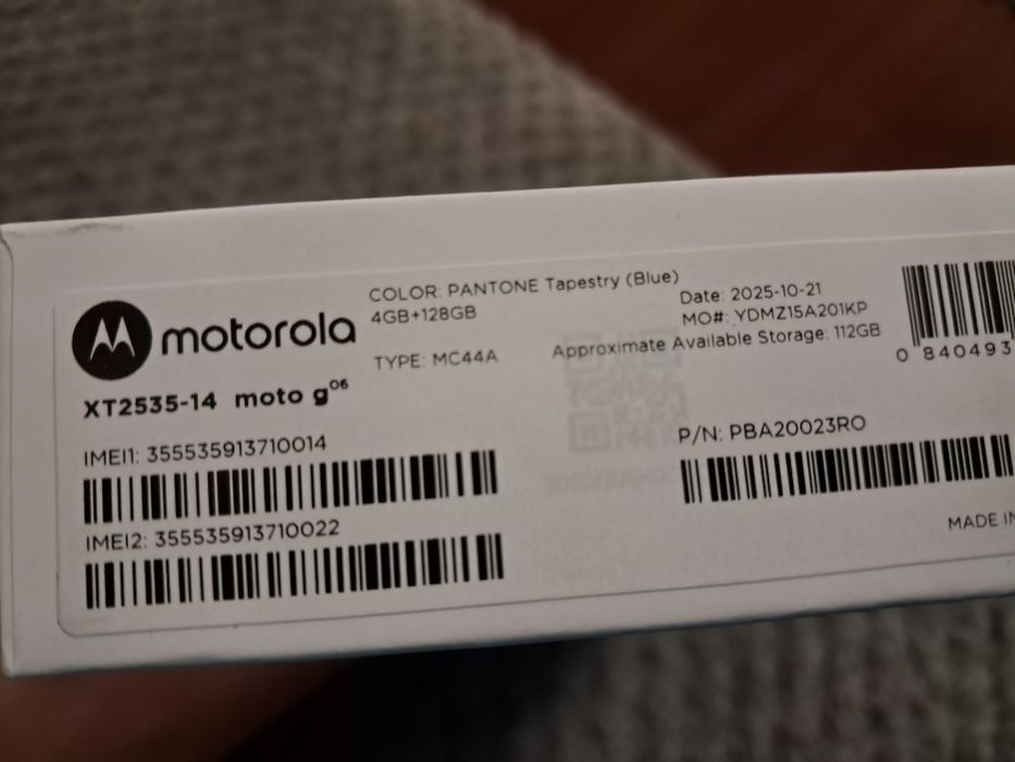 Telefon mobil Motorola Moto g06, 4GB RAM, 128GB, nou, sigilat,  garan