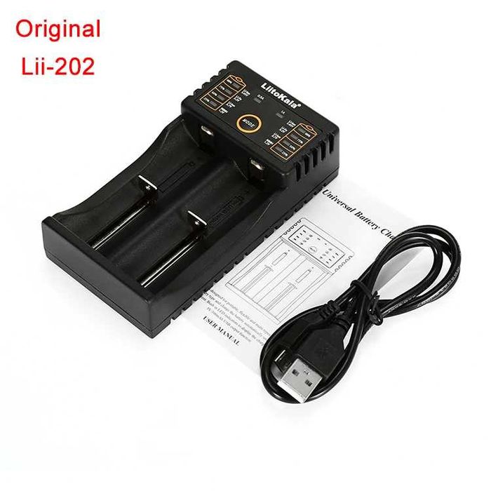 Incarcator inteligent univesal Liitokala pt acumulatori 18650, AA, AAA