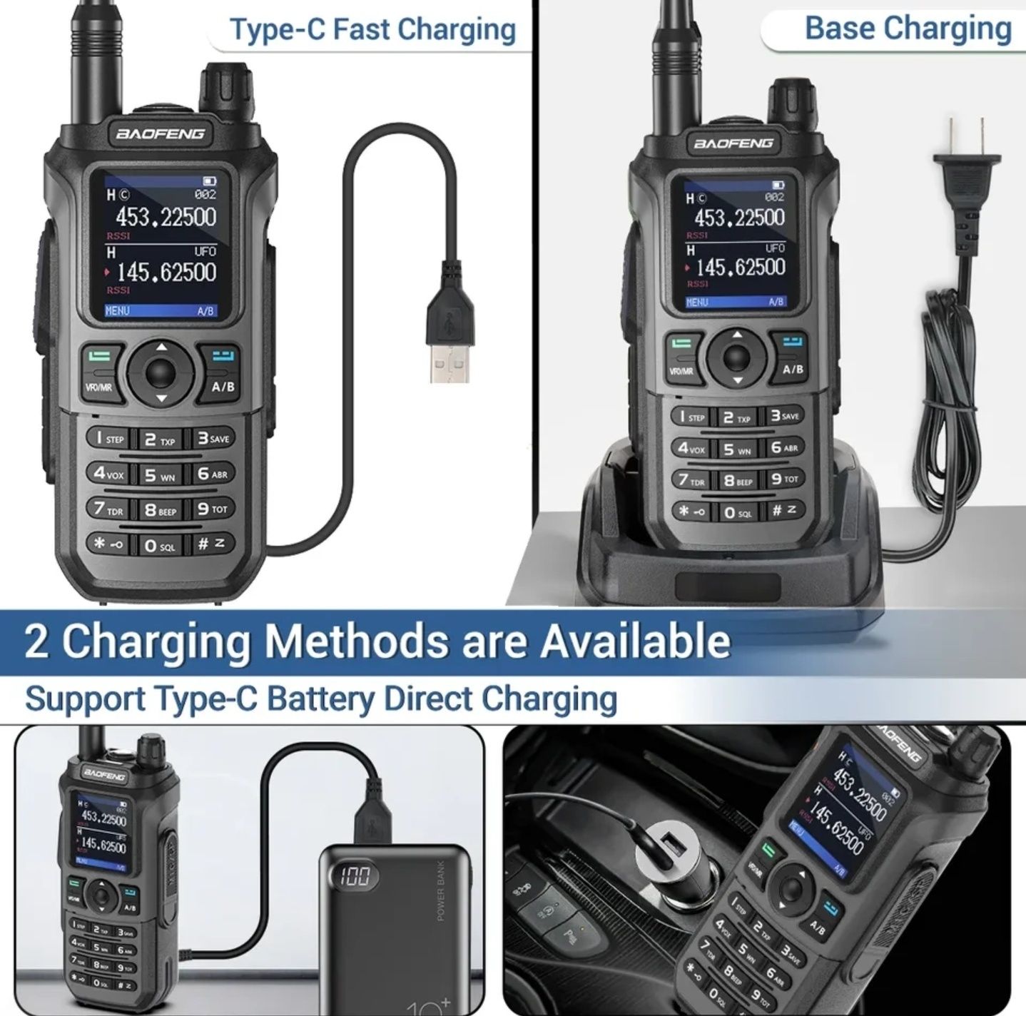 Baofeng UV21 PRO statie radio receptie.