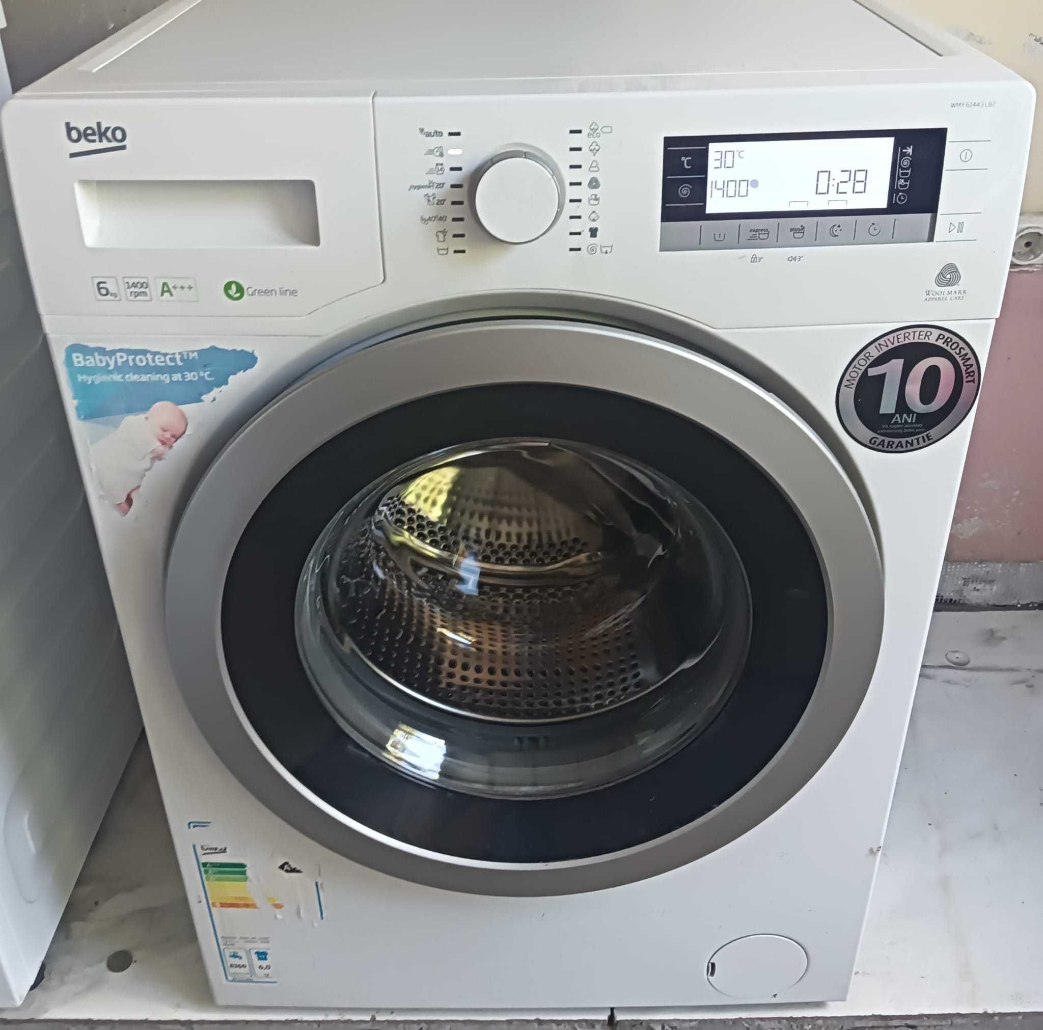 Masina de spalat rufe Beko,6 kg, 1400 RPM,ProSmart Inverter,Clasa A+++