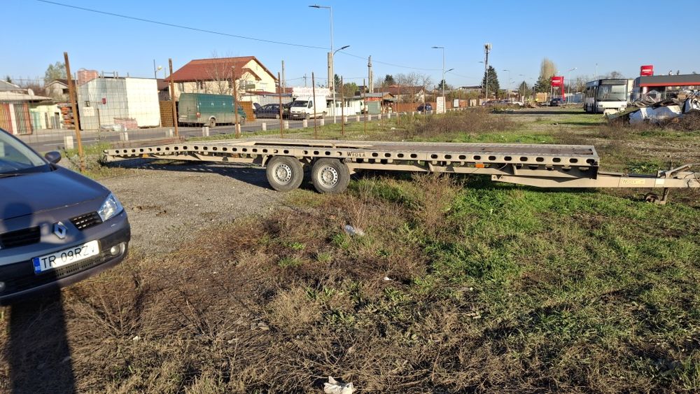 Placă de 9m cu 2 axe 3.5t platforma