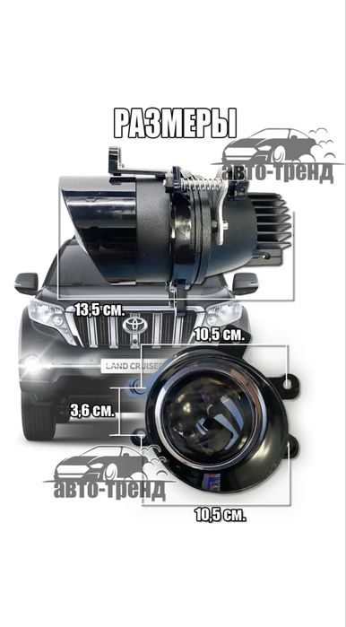 Фары противотуманные на тойоту прадо 150