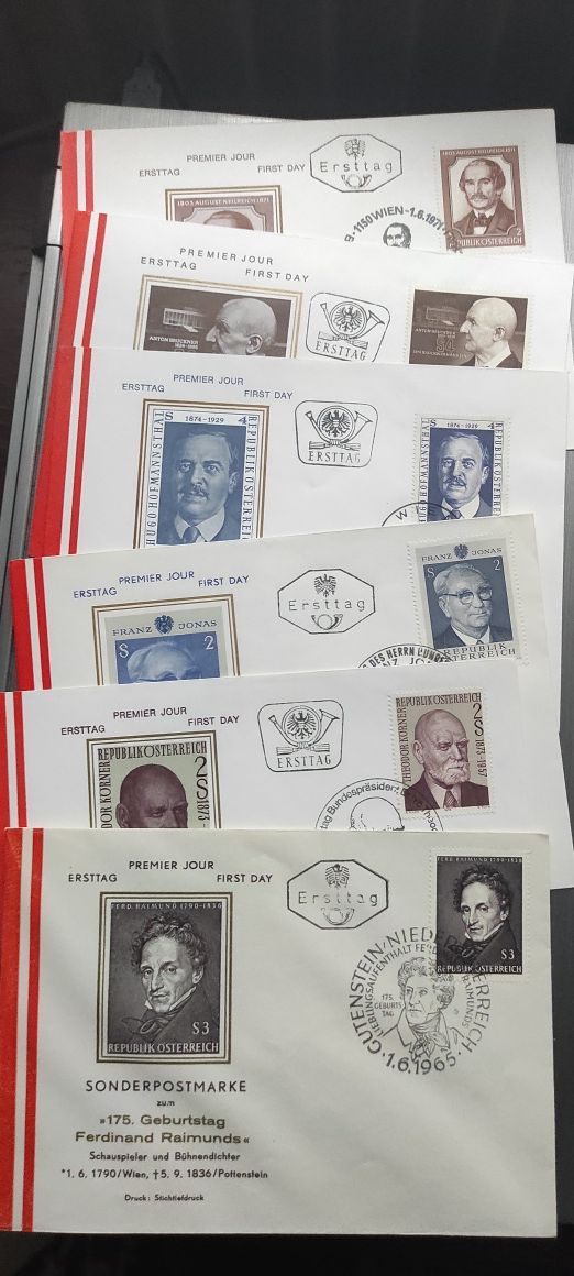 Timbre ,FDC ,plicuri prima zi