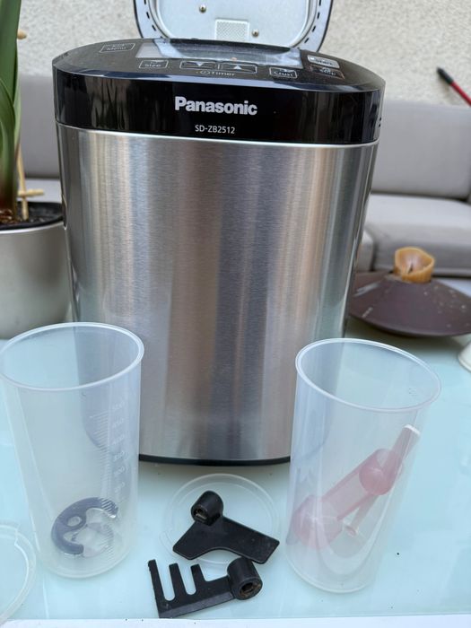 Panasonic SD-ZB2512 – Mașină de pâine automată, inox, completă