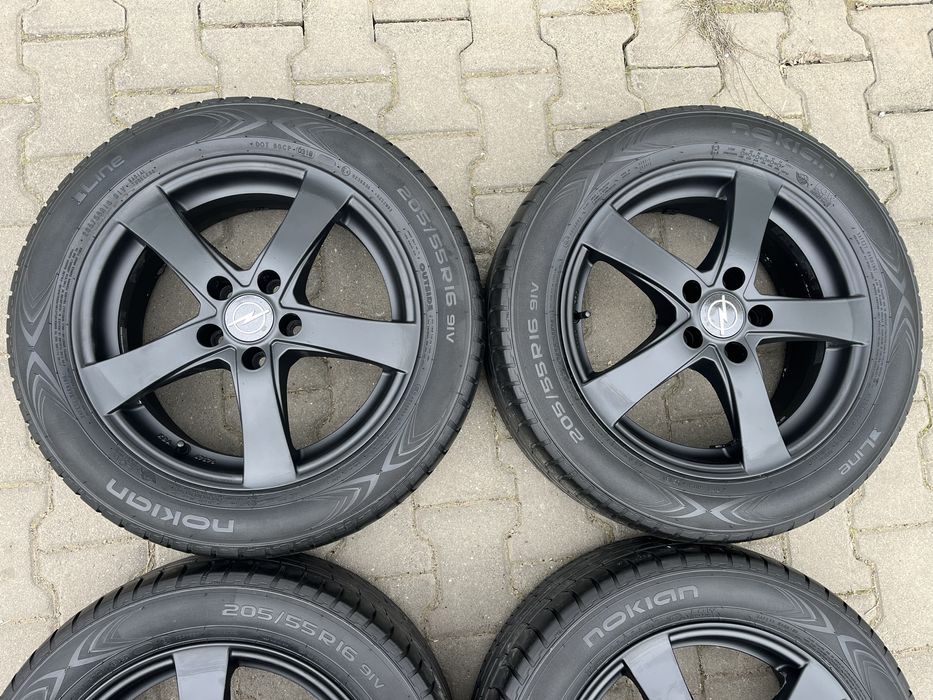 Jante aliaj 5x105mm,  anvelope vara 205/55 R16 Opel Astra J sau K