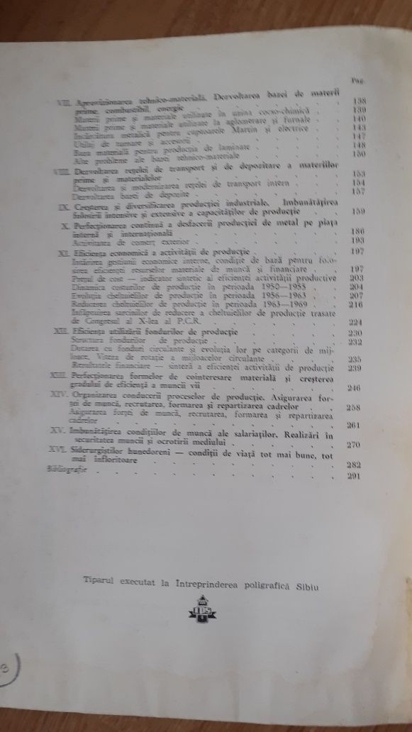 Carte - combinatul siderurgic Hunedoara -Tradiție și progres 1884-1974