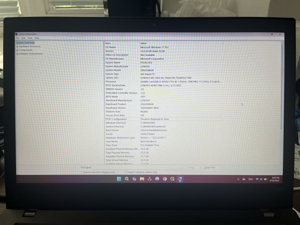 Lenovo ThinkPad T480