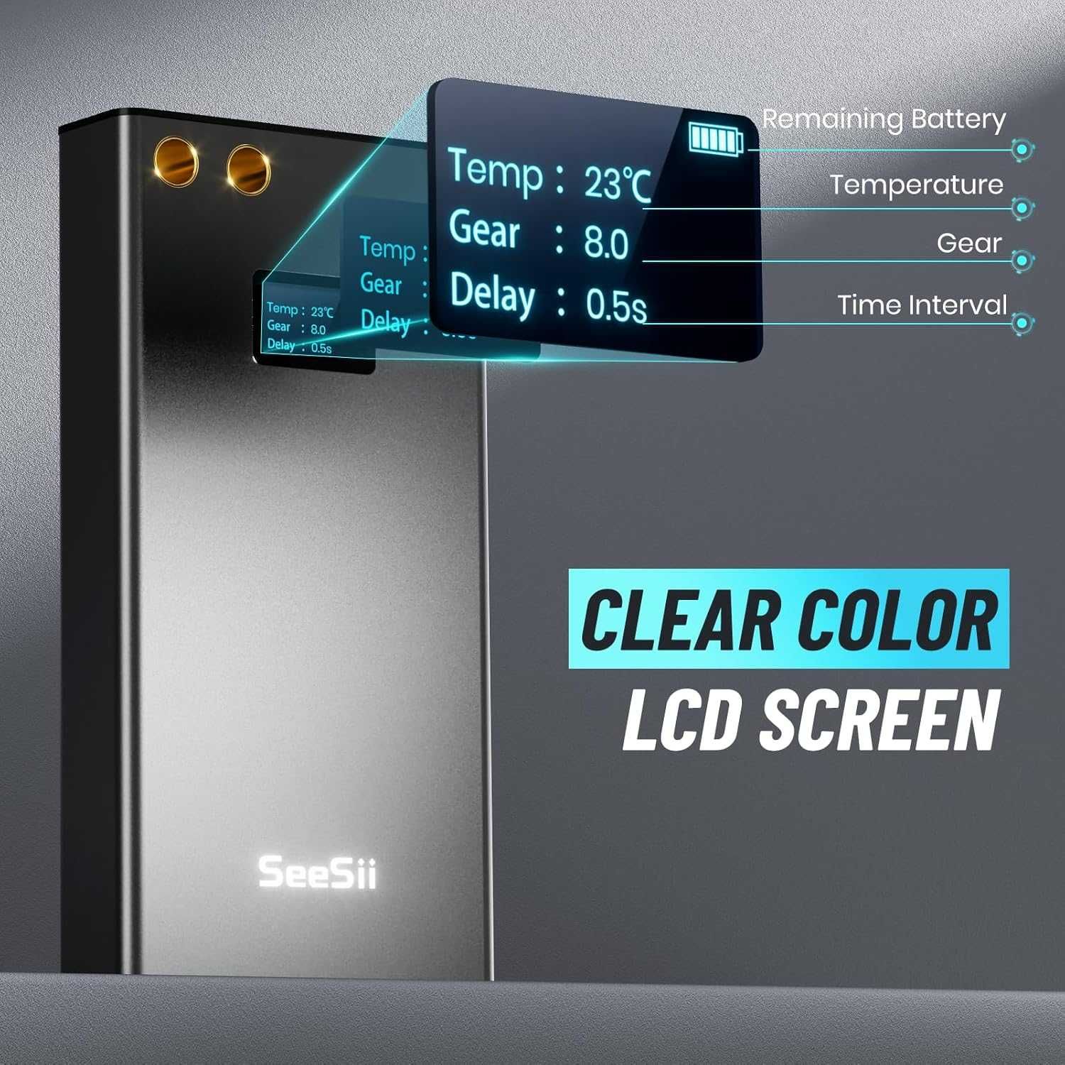Преносим апарат за точково заваряване на батерии с LCD екран 7500mah..