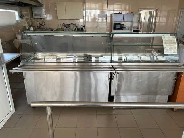 Vitrina bain-marie,hota inox,gn-uri,mese