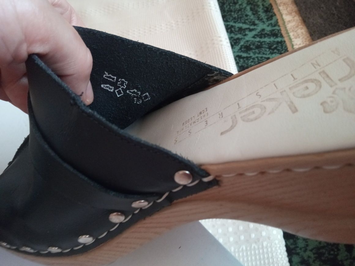 Saboti damă RIEKER piele naturală , mărimea 40