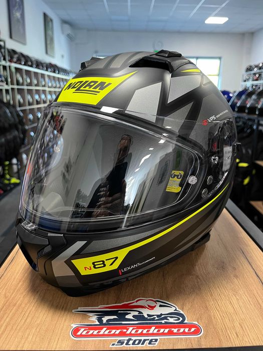Мото каска за мотор NOLAN N87 DESTINY,S 55-56см., вградени очила,плака