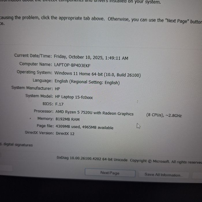 Laptop HP 8gb Ram 512 GB ssd Încărcător #47229