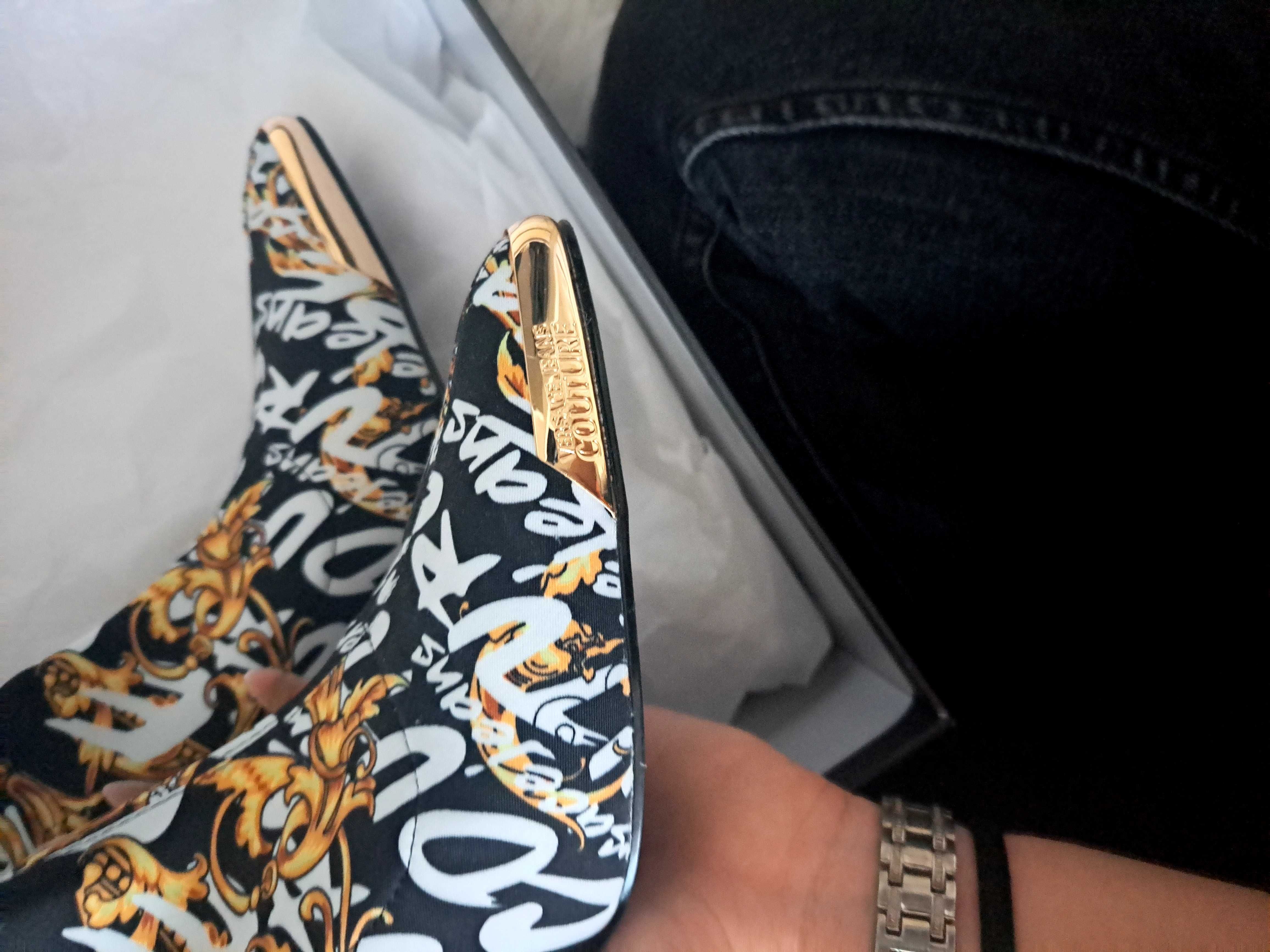 Боти на ток Versace jeans couture