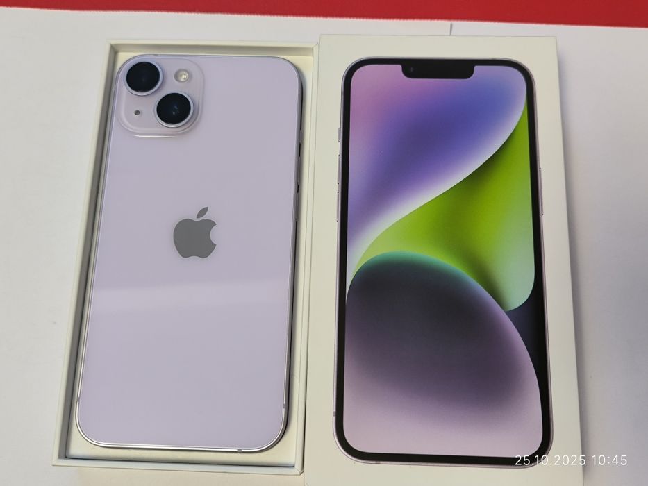 Iphone 14 purple 128gb in garantie
