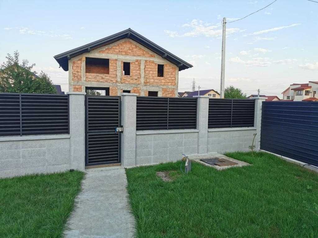 Construim garduri din panou jaluzele, sipca metalica, BCA tabla plasa