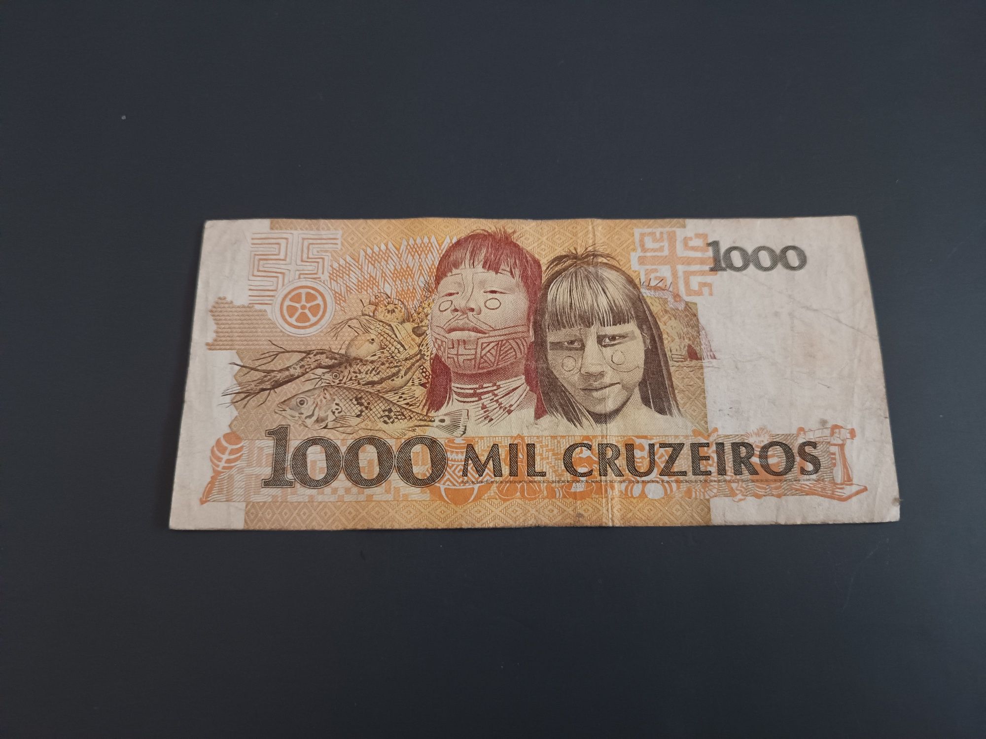 Bancnota 1000 Cruzeiros Brazilia
