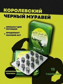 Королевский чёрный муравей бад