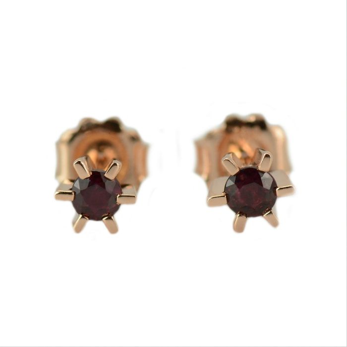 Cercei de aur 18k cu rubine cod 7795,7796,7800