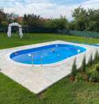 Piscina supraterana sau ingropata pereti metalici 5m x 3m x h1.32m