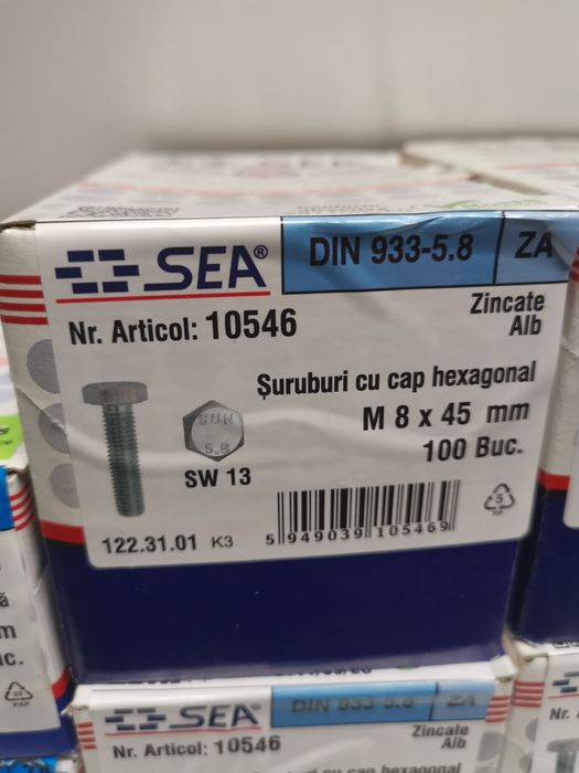 Șuruburi M8 x45mm sea