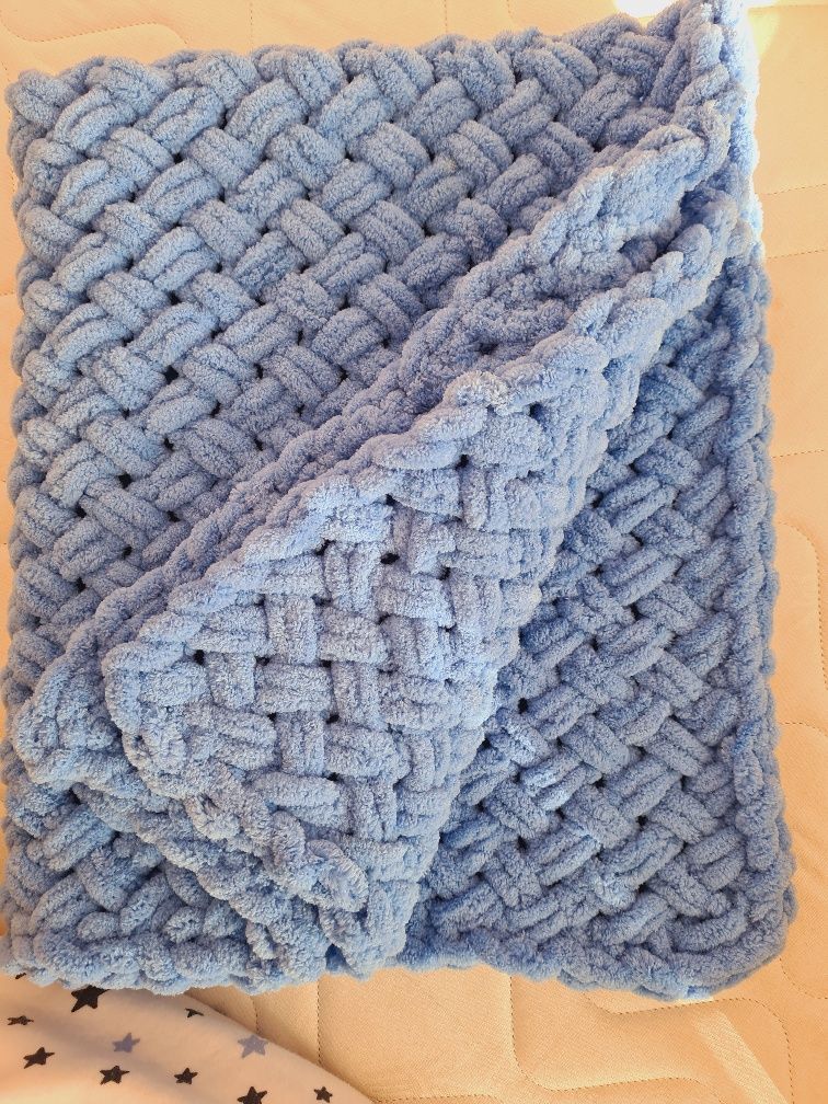 Бебешко одеяло- ръчно изработено ,ALIZE  Puffy