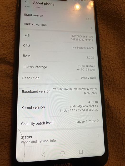 Hiawei p20 lite 64 gb