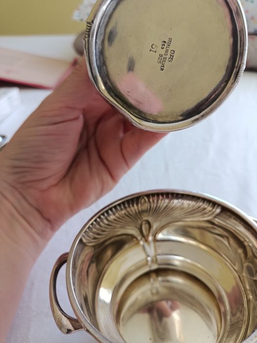 Set argint sterling zaharnita si letiera 296 gr