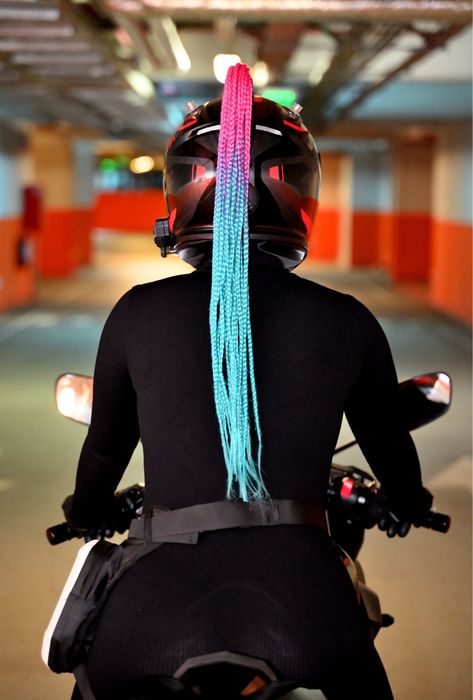 Coada afro pentru casca moto/ski/atv/scuter etc