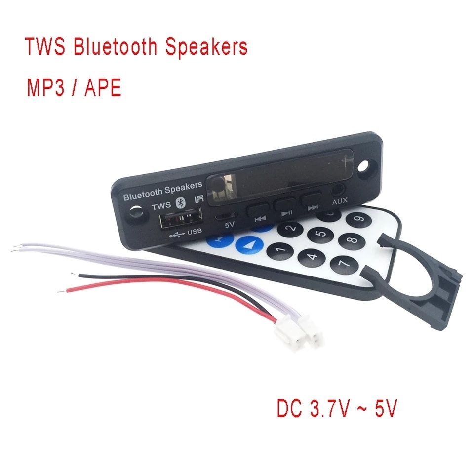 Mp3 player 3,7V/5V Bluetooth 5.0 модул за вграждане Kebidu USB/FM/AUX