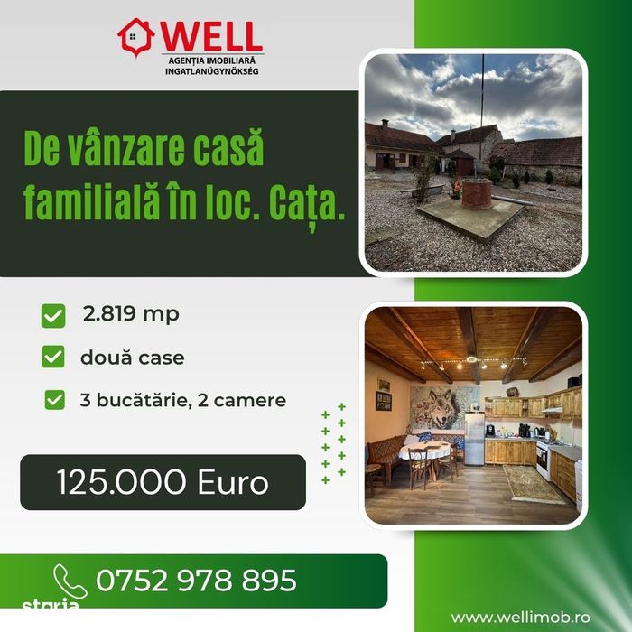 De vânzare casă familială în loc. Cața.