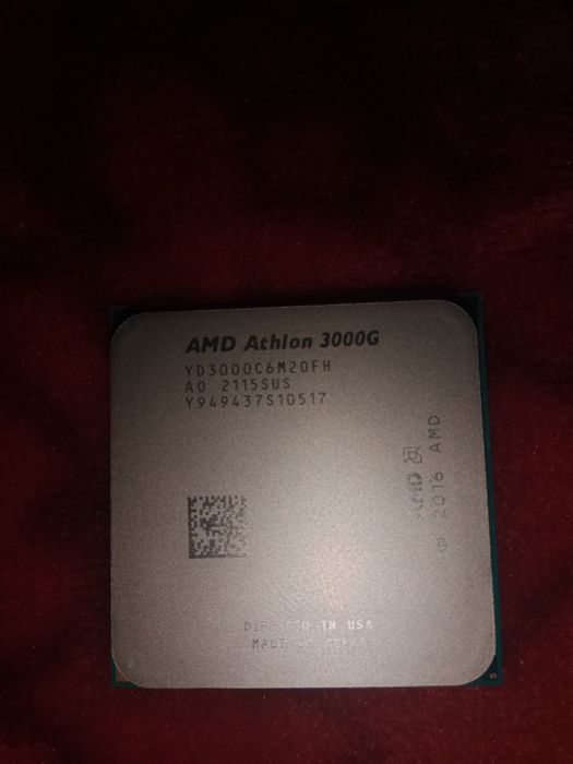 AMD Athlon 3000G

Ядер 2
Потоков 4
Базовая частота 3.5 ГГц
Графическое