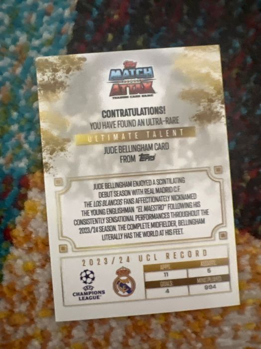 Карта на topps match attacks el maestro