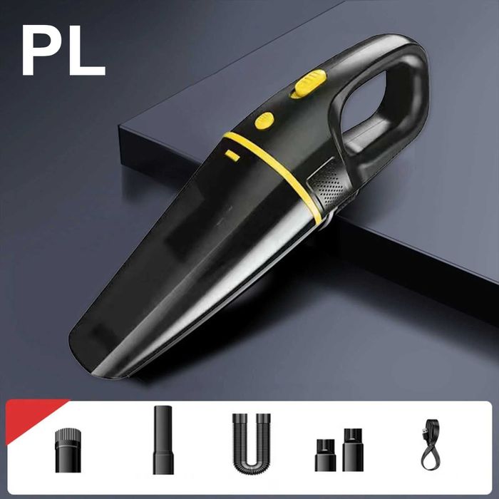 „Автомобилна прахосмукачка 12000Pa – мини, с USB, аксесоари“