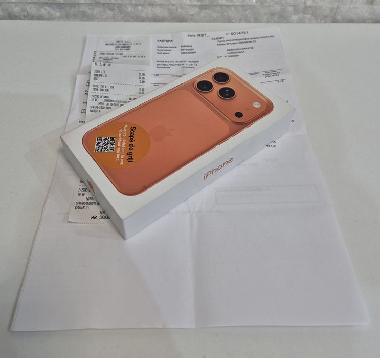 iPhone 17 Pro 256GB. SIGILAT ! 2 Ani Garantie